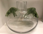 Lalique quot Bomako quot salamander series, signed, rare