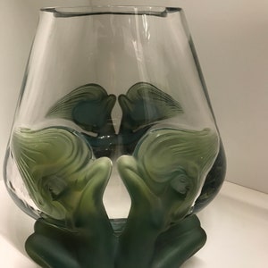 Lalique “Antinea” large vase Nymphs signed