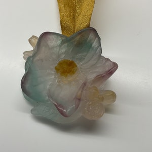 Daum Frankrijk Cactus en roze bloemornament