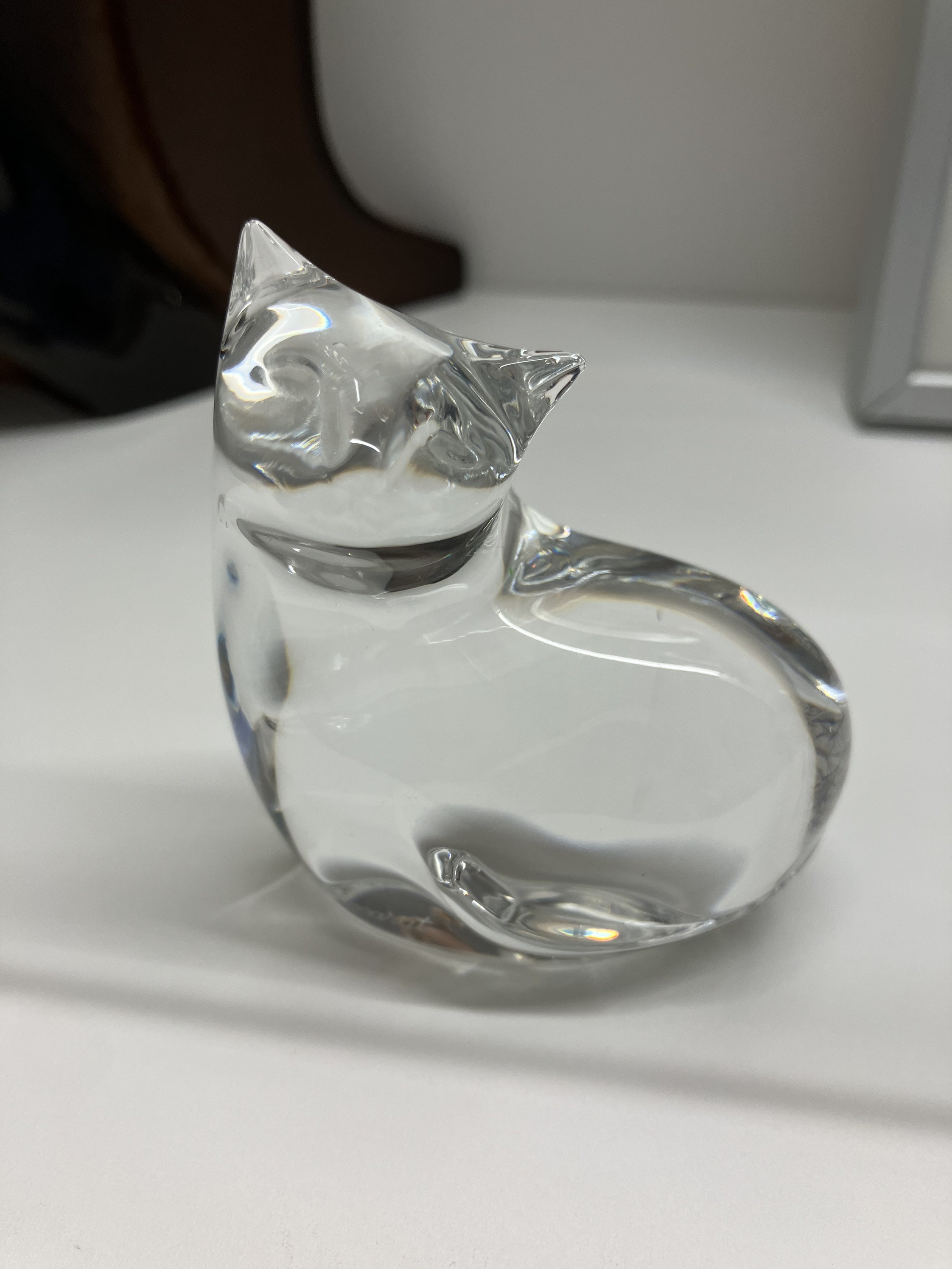 正規通販】 【未使用】Baccarat 猫 Acrobat Paws Up CAT 置物 - www