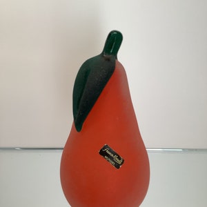 Franco Moretti pear figure Murano scavo