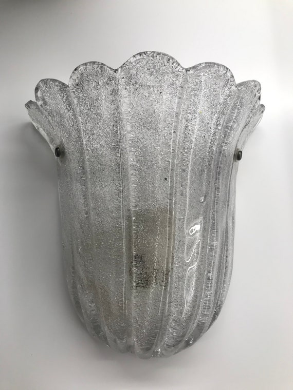 Vintage Murano Glass Wall Lamp - Etsy Australia