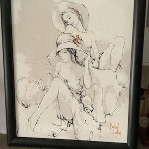 Bernard Dufour painting oleograph
