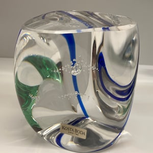 Kosta Boda paperweight 70s, vintage Göran Wärff