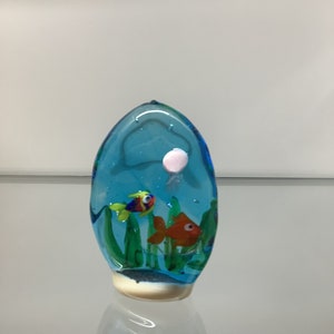 Mini Aquarium Paperweight Roberto Guidotti Fish Tank