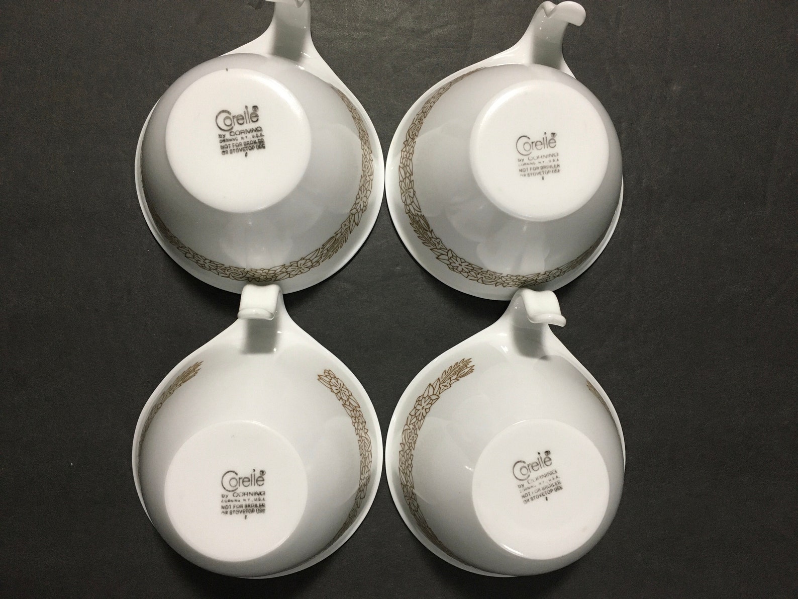 corelle cup and saucer set