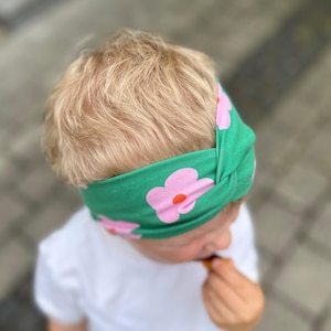 Headband | Knotted Headband | Bandeau | Rainbow Leo Flower Knotted Headband