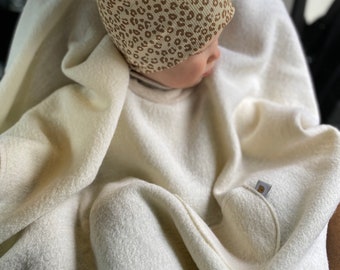 Poncho siège auto enfant en bas âge bébé enfant 100% laine vierge marche tissu cape voiture cape bébé poncho