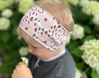 Headband | Headband with knot | Bandeau | Safari Animals Zoo Leo Flowers
