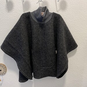 Walkloden Walkstoff 100% Schurwolle Grey Dark Grey Melange Bild 3