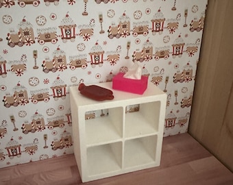 Zakdoekjesdoos en kruik, kabouter, kabouterhuis, miniatuurdecoratie, kabouteraccessoires, poppenhuis, 3D-print