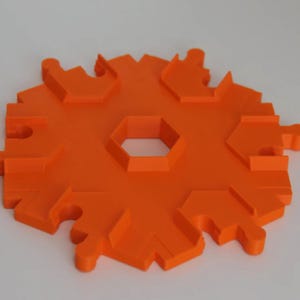 Hex intersection for railways (e.g. compatible with Lego Duplo) image 1