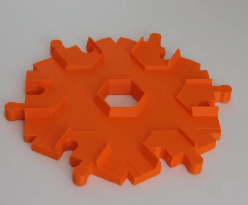 Hex intersection for railways (e.g. compatible with Lego Duplo) image 1