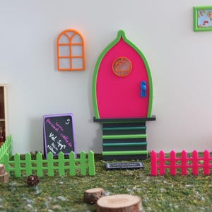 Miniature garden fence, gnome, gnome garden, miniature decoration, gnome accessories, dollhouse, 3-D print