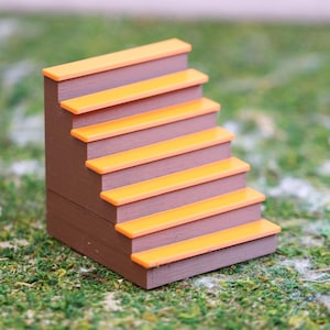 Gnome stairs, gnome accessories, miniature decoration, stairs, entrance, household, gnome accessories, dollhouse, free choice of colors, 3-D printing