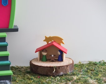 Miniatuur feeëndeur, feeëndeur, tuin, feeëndeur voor bomen, hout