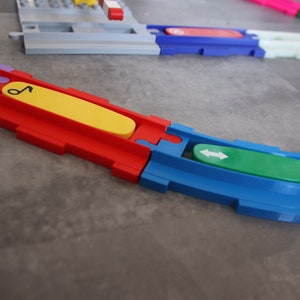 Hex intersection for railways (e.g. compatible with Lego Duplo) image 6