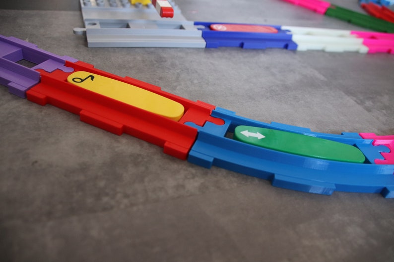 Hex intersection for railways (e.g. compatible with Lego Duplo) image 6