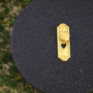 Poignée de porte pour porte d'elfe, accessoires elfiques, serrure, miniature, décoration, maison de poupée, couleur au choix, impression 3D