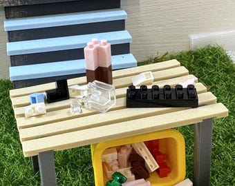 Klembouwstenen, kabouters, spelletjes, miniatuurdecoratie, kabouteraccessoires, poppenhuis, 3D-printen