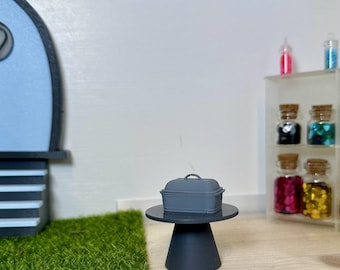 Romeinse kleipot, kabouter, keuken, bakken, miniatuurdecoratie, kabouteraccessoires, poppenhuis, 3D-printen