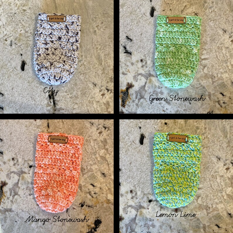 Handmade Crochet Skinny Can Cozy afbeelding 6