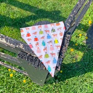 Triple Crown Winners Over the Collar Dog Bandana, Kentucky Derby, Horse Racing - Personalize