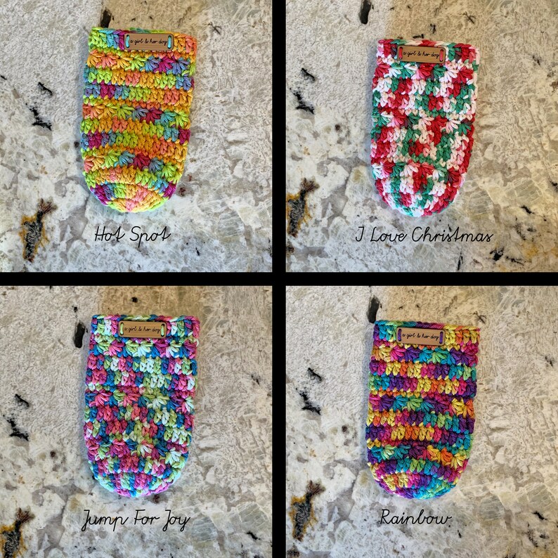 Handmade Crochet Skinny Can Cozy afbeelding 5