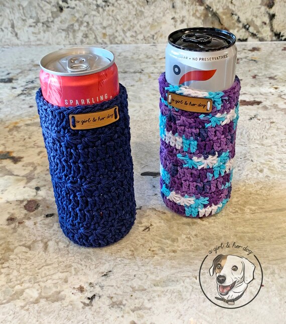 Handmade Crochet Skinny Can Cozy