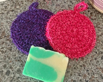 Handmade Crochet Body Sponge, Loofah, Body Scrubber