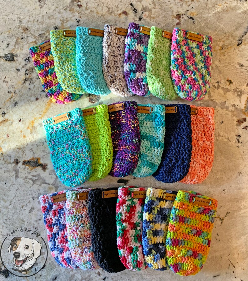Handmade Crochet Skinny Can Cozy afbeelding 2