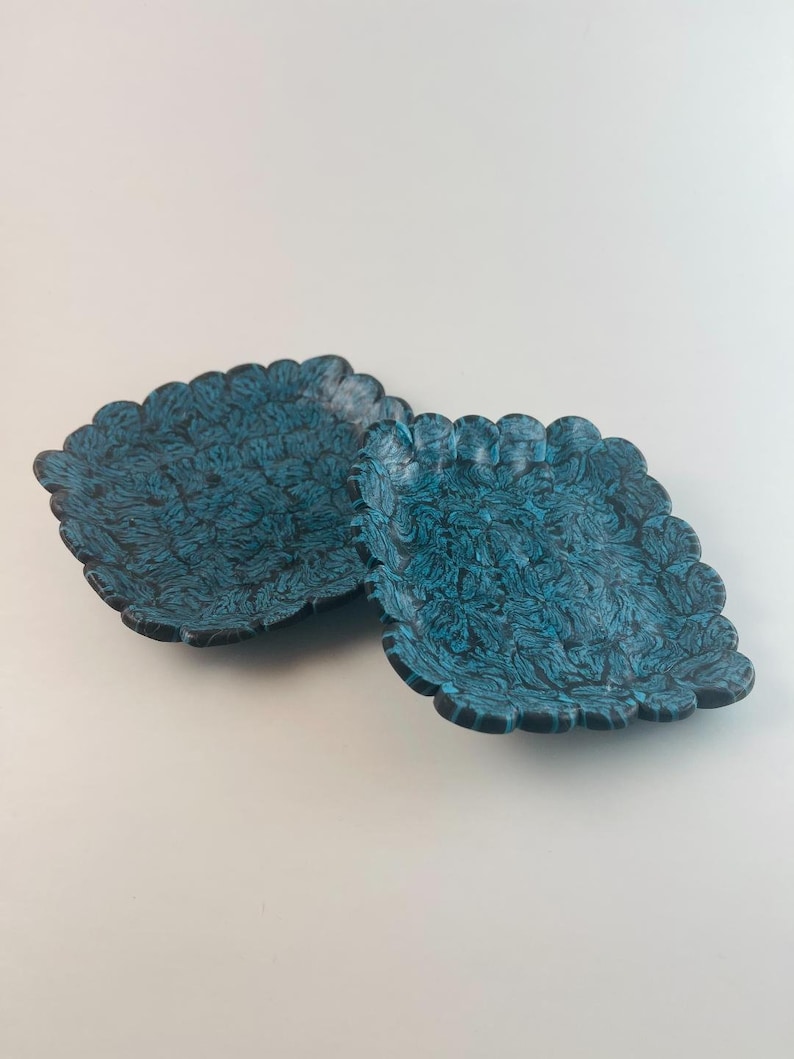 2 Clay Trinket or Votive Dishes