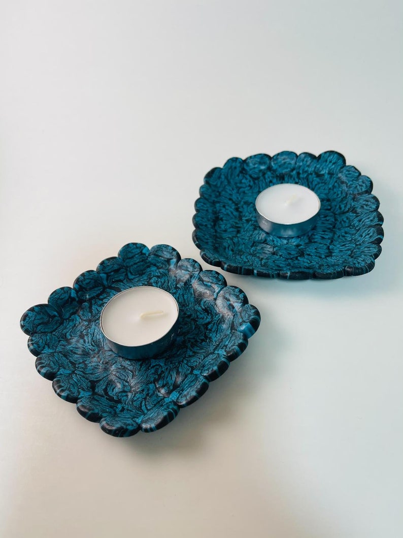 2 Clay Trinket or Votive Dishes