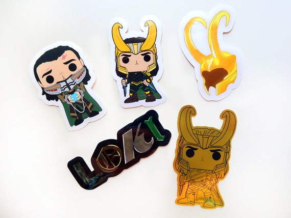 loki sticker pack 5 stickers loki stickers loki series etsy