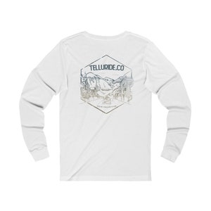 Telluride Colorado Main Street Canyon Skyline Long Sleeve Shirt  - CoJo Contour Collection