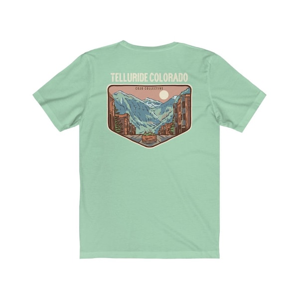 Telluride Colorado Main Street Canyon Skyline T Shirt  - CoJo Sigil Collection