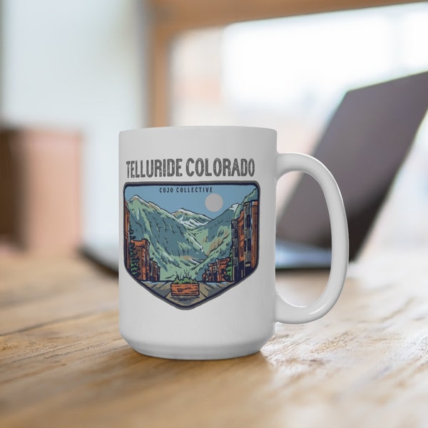 Telluride Colorado Main Street Canyon Skyline Coffee Mug  - CoJo Sigil Collection