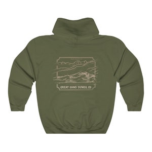 Great Sand Dunes National Park Colorado Mountain Skyline Hoodie - CoJo Contour Collection