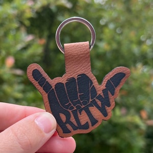 RLTW Keychain - Leather Ranger Keychain - Rangers Lead the Way Gifts