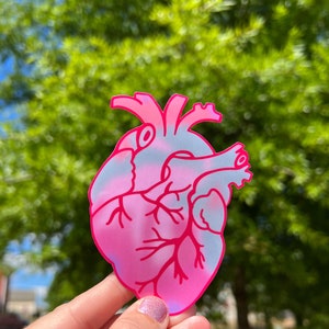 Cardiac Heart Waterproof Sticker - Nurse Stickers - Cardiology Stickers - Waterproof Water Bottle Stickers