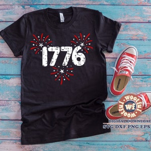 1776 svg, Grunge svg, Patriotic svg, 4th of July svg, USA quote, USA saying, America svg, Svg Dxf Eps Ai Png Silhouette Cricut