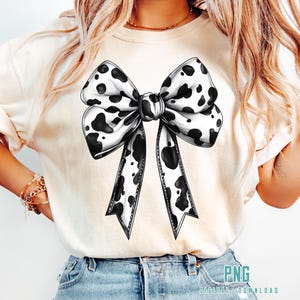 Cow Print Coquette Bow Png, Girly Western Cow Bow Png, Trending Png, Retro Mama Png, Coquette Western Png, Aesthetic Png, Western Png
