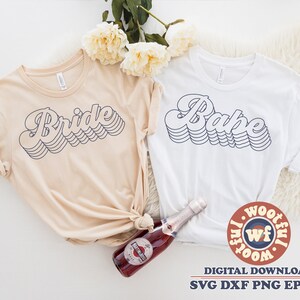 Bride svg, Babe svg, Bridal svg, Stacked svg, Bridesmaid svg, Bachelorette Party svg, Bridal Party svg, Svg Dxf Eps Ai Png Silhouette Cricut