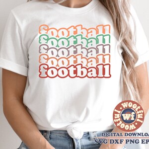 Football svg, Football Fan svg, Stacked svg, Football mom svg, Sports svg, Game Day svg, Svg Dxf Eps Ai Png Silhouette Cricut