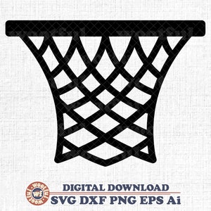 Basketball Hoop svg, Basketball Net svg, Basketball svg, Basketball Fan svg, Basketball Hoop Clipart, Svg Dxf Eps Ai Png Silhouette Cricut