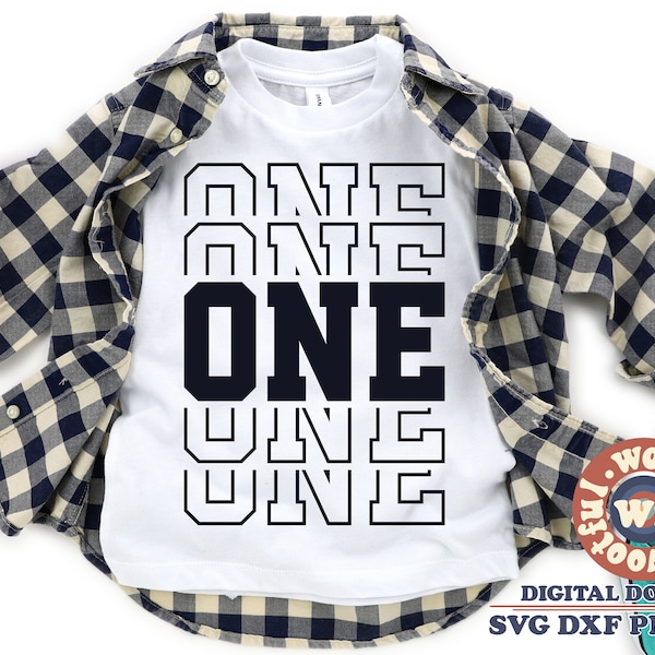 First Birthday SVG, "I am One" Design (Digital Download)
