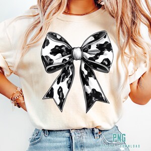 Cow Print Coquette Bow Png, Girly Western Cow Bow Png, Trending Png, Retro Mama Png, Coquette Western Png, Aesthetic Png, Western Png