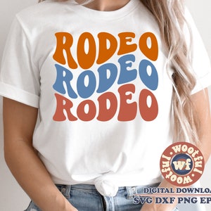 Rodeo svg, Wavy Stacked svg, Rodeo Fan svg, Rodeo Life svg, Cowgirl svg, Western svg, Boho svg, Svg Dxf Eps Ai Png Silhouette Cricut