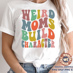 Mamás raras construyen carácter svg, Mamá divertida svg, Mamá svg, Letras onduladas svg, Madre svg, Día de la Madre svg, Svg Dxf Eps Ai Png Silueta Cricut