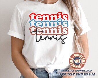 Tennis svg, Tennis Fan svg, Stacked svg, Tennis mom svg, Sports svg, Game Day svg, Kids svg, Children, Svg Dxf Eps Ai Png Silhouette Cricut